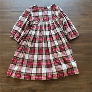Size 10 140cm Hanna Andersson Print Flannel cotton Dress in Family Holiday Plaid
